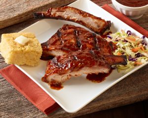 Cream Soda Braised Ribs, Glazed with a Chipotle Captain Morgan B