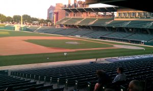 Just a reminder, fans, comin' up is our "Die-hard Night" here at the stadium. Free admission to anyone who was actually alive the last time the Indians won a pennant. 