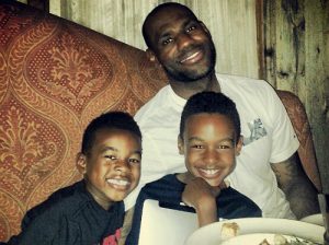 lebronand kids