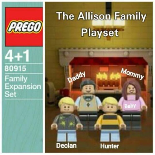 Prego LEGO baby announcement