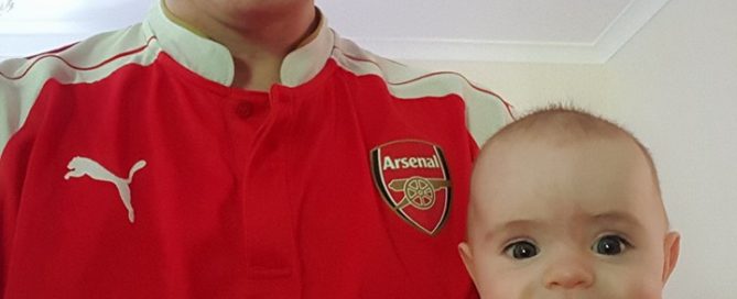 Life of Dad Robert Larkin Arsenal Kits