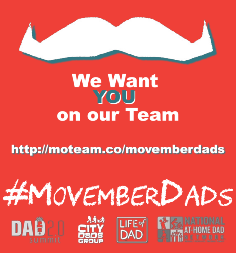 movember dads recruitment poster