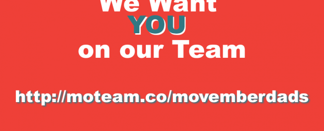 movember dads recruitment poster