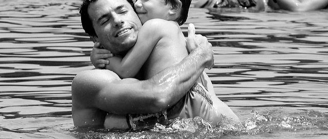 dad hugs