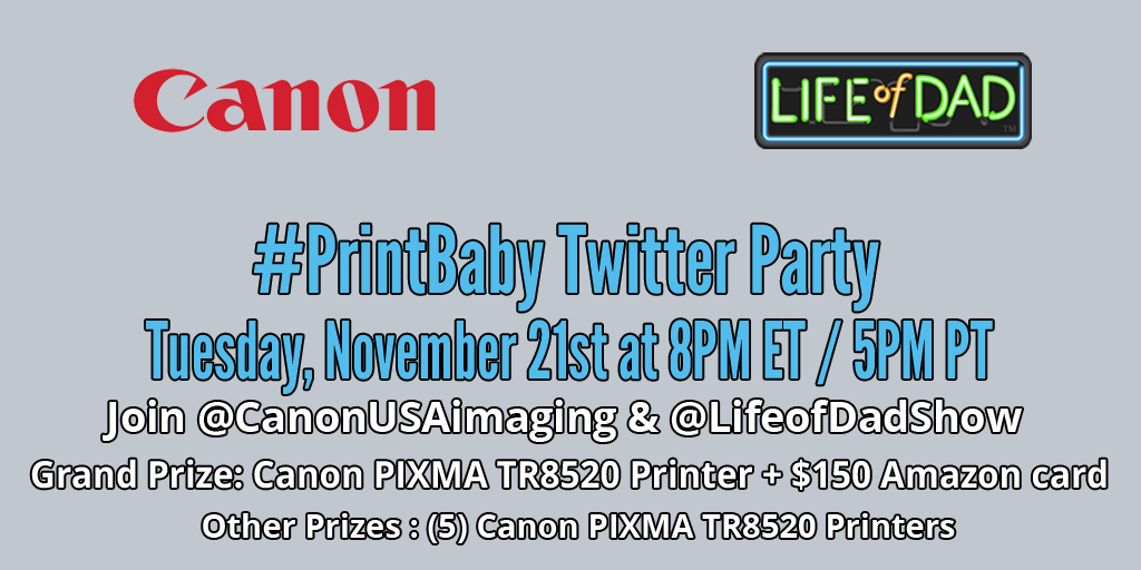 A #PrintBaby Twitter Party
