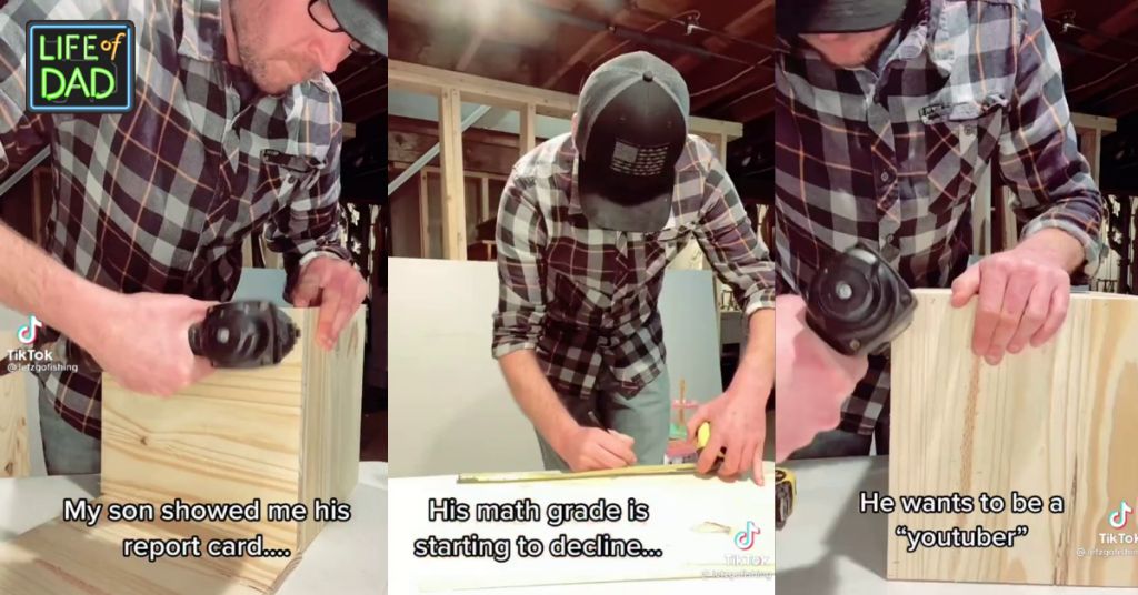 Dad Divides TikTok Featured Image Dad's Idea To Help His Son's Grades