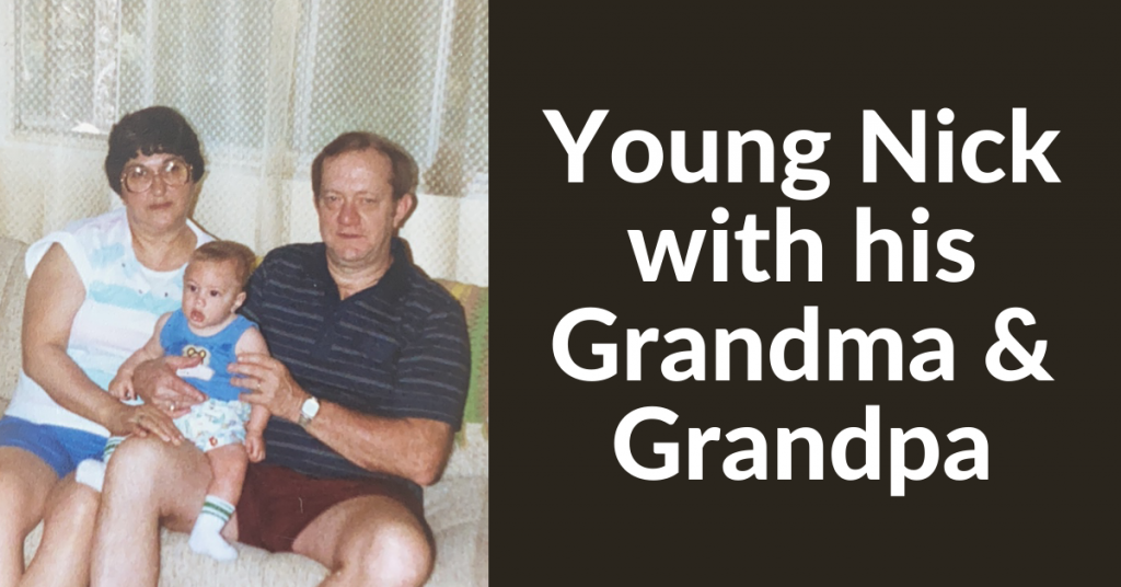 Nick With Grandparents