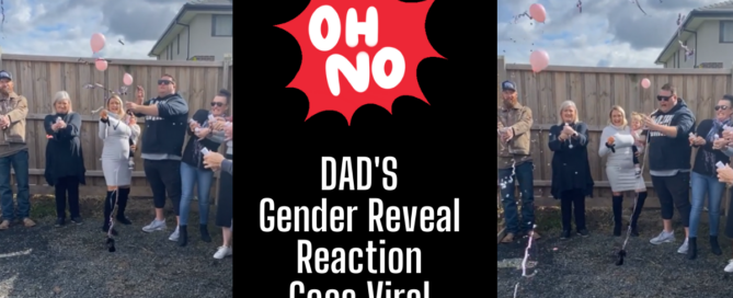 Aussie Dad Gender Reveal Party Reaction Viral TikTok